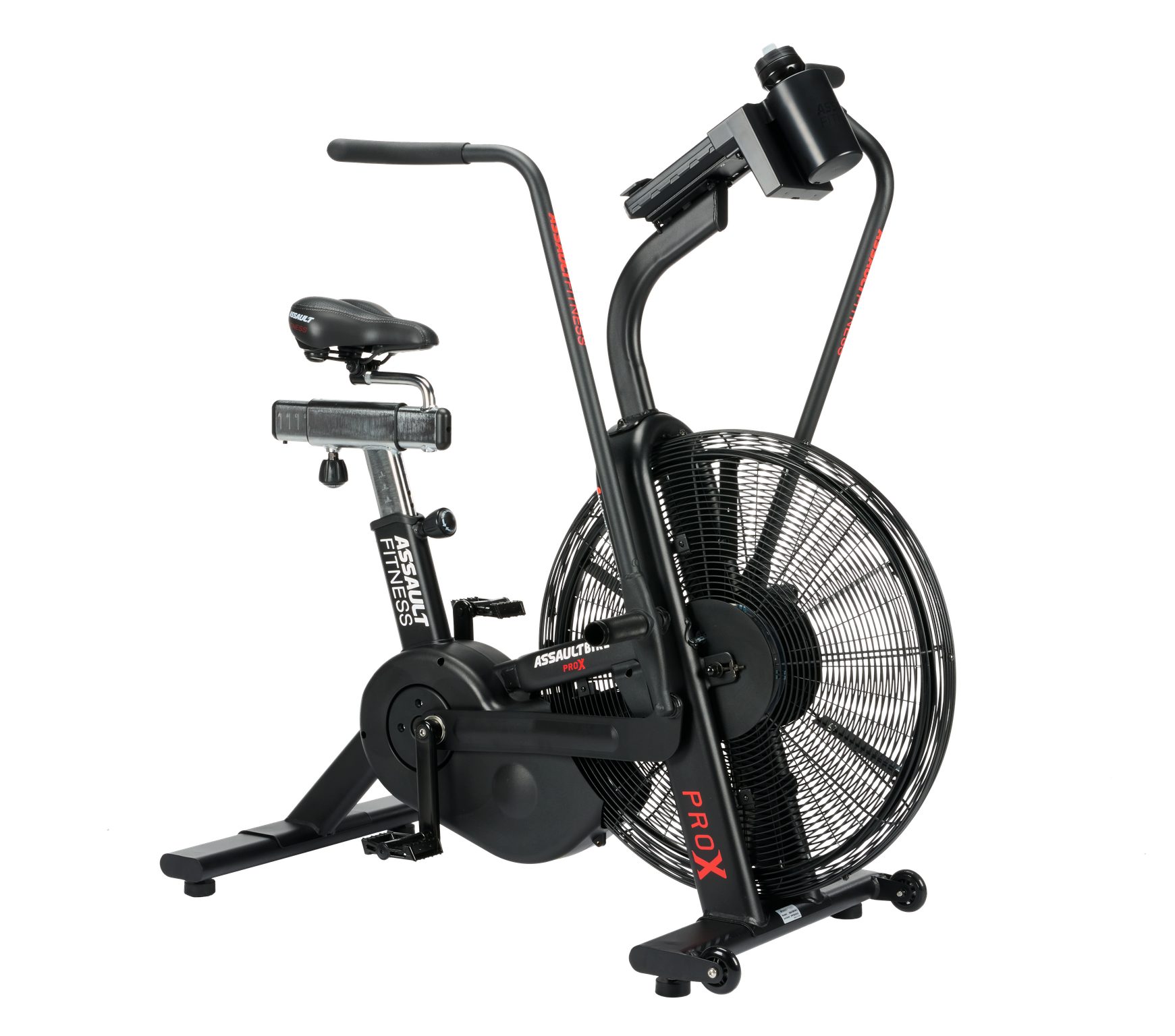 Assault Fitness Air Bike AssaultBike Pro X - Fitnessergometer mit Riemenantrieb (1-tlg), Fitnessbike mit Luftwiderstandsystem, kein Stromanschluss nötig