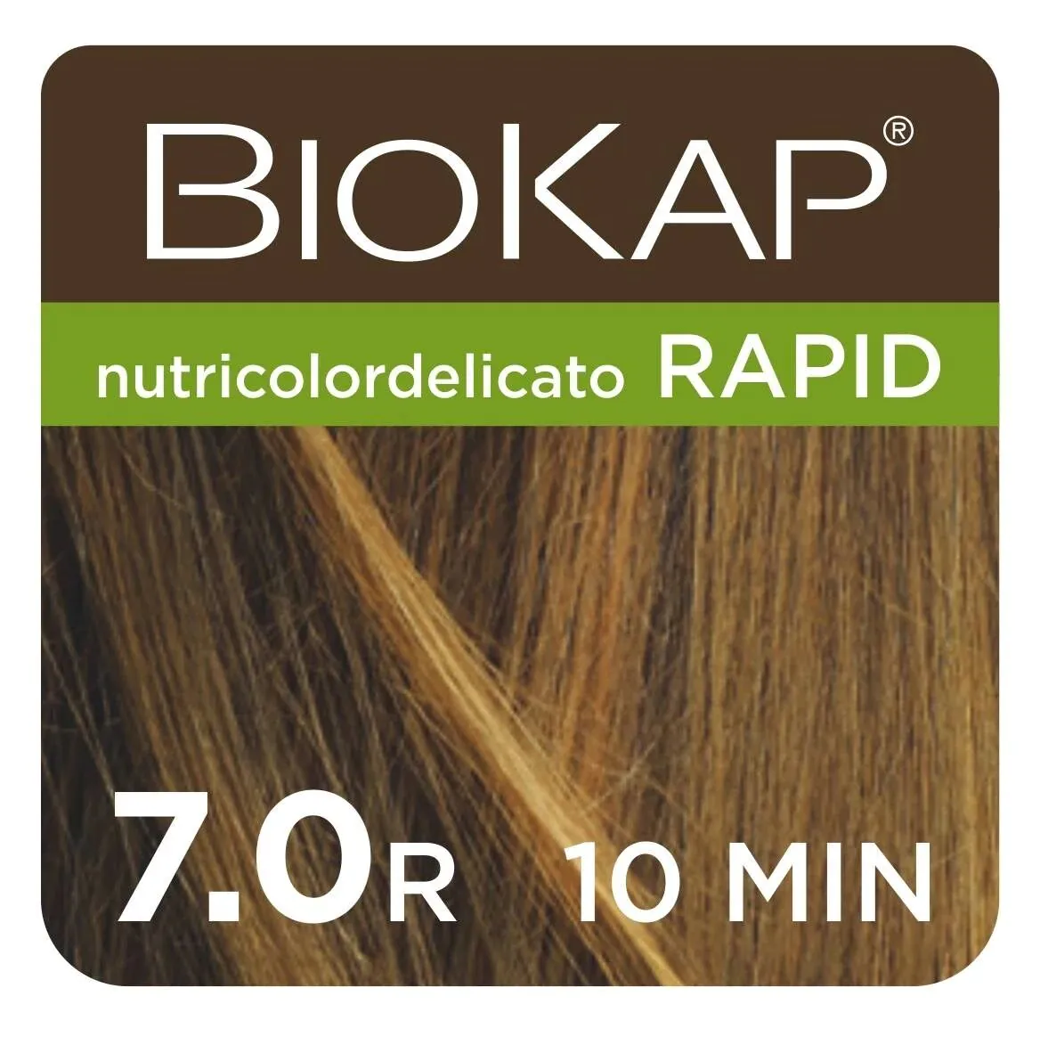 Βαφή μαλλιών Biokap Nutricolor Delicato Rapid 7.0 Ξανθό Μέτριο Φυσικό 135 ml