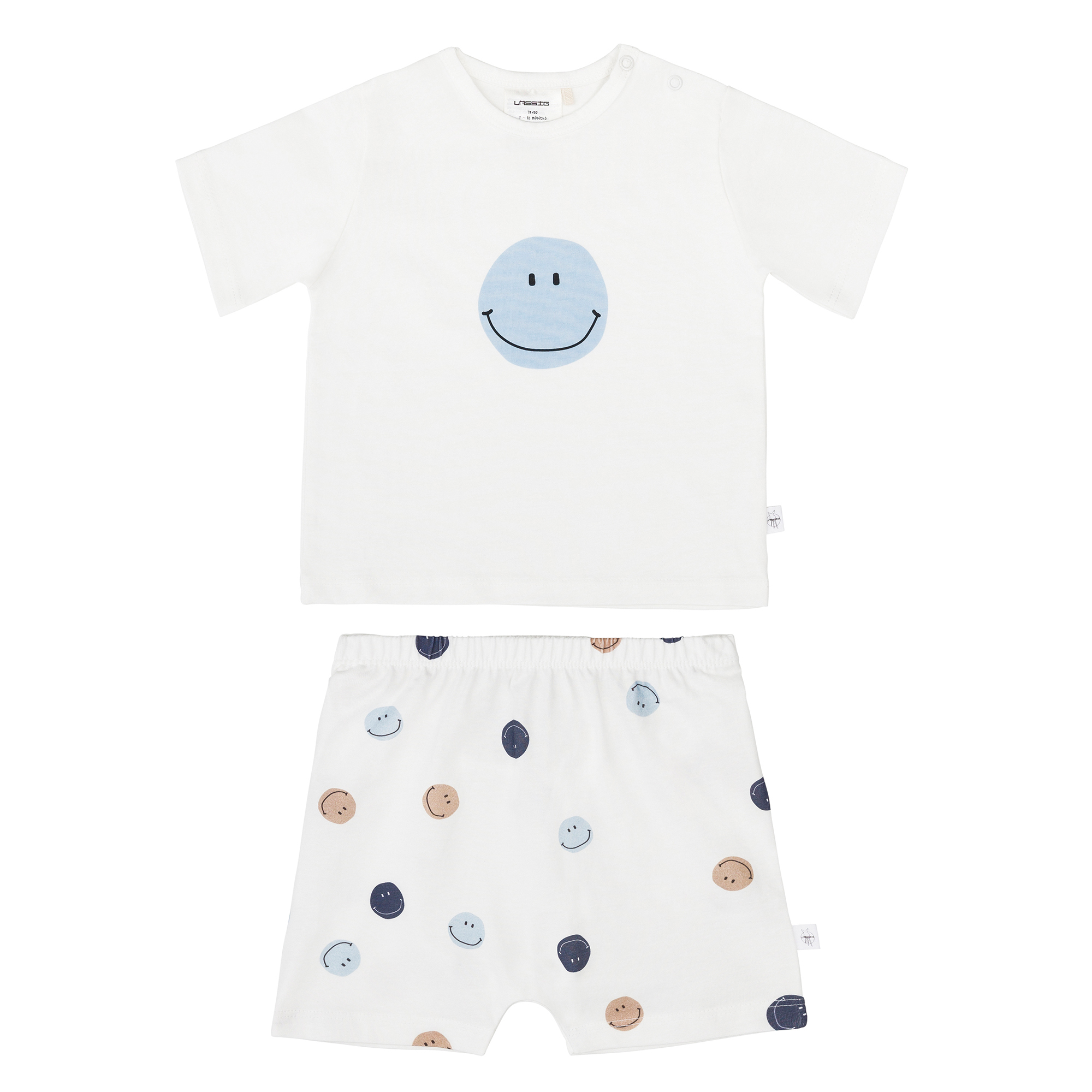Kinder Pyjama Kurz - Bio Baumwolle, Smile Milky