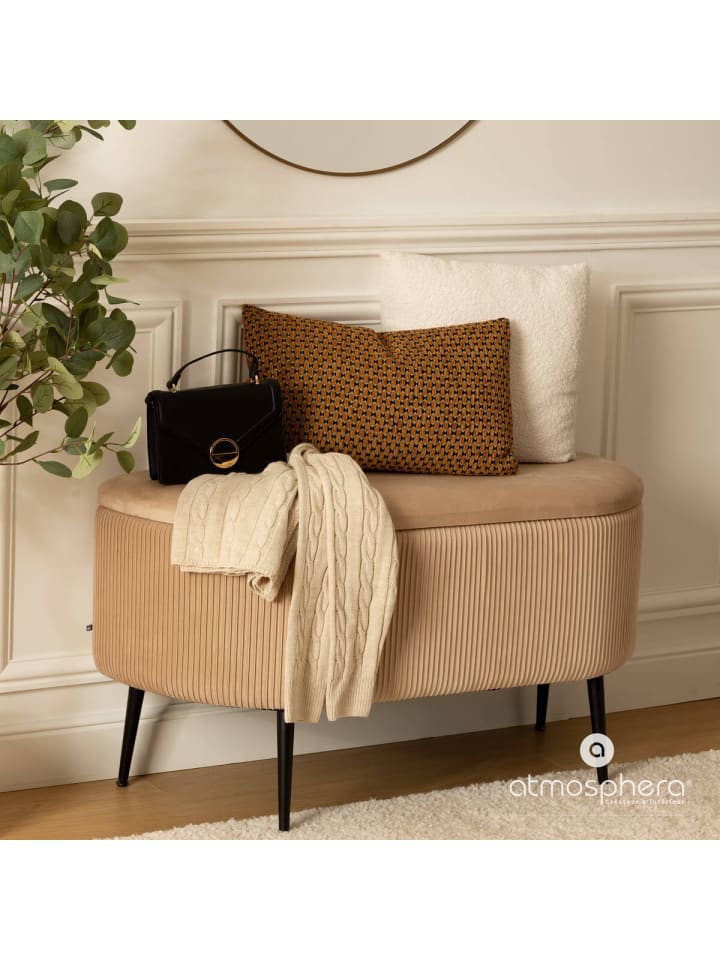 Atmosphera Créateur d'intérieur Sitzbank in beige günstig kaufen onesize