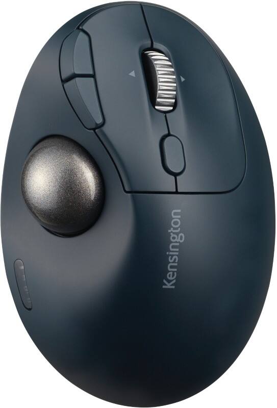 Kensington Pro Fit Ergo TB550 Kabellose Trackball-Maus K72196WW 51 % Recycelter Kunststoff 4D Scrollring Für Rechtshänder Bluetooth/USB-A Nano Receiver Schwarz
