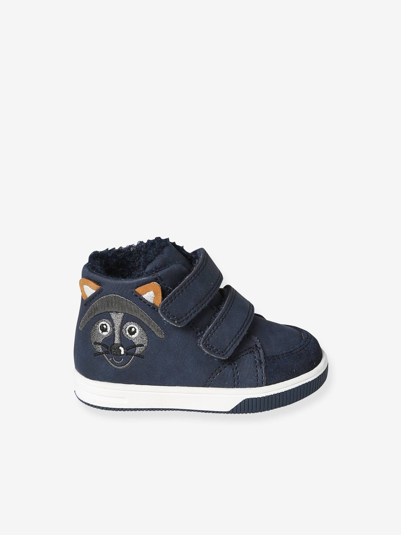 Vertbaudet Warme Baby Klett-Sneakers - blau