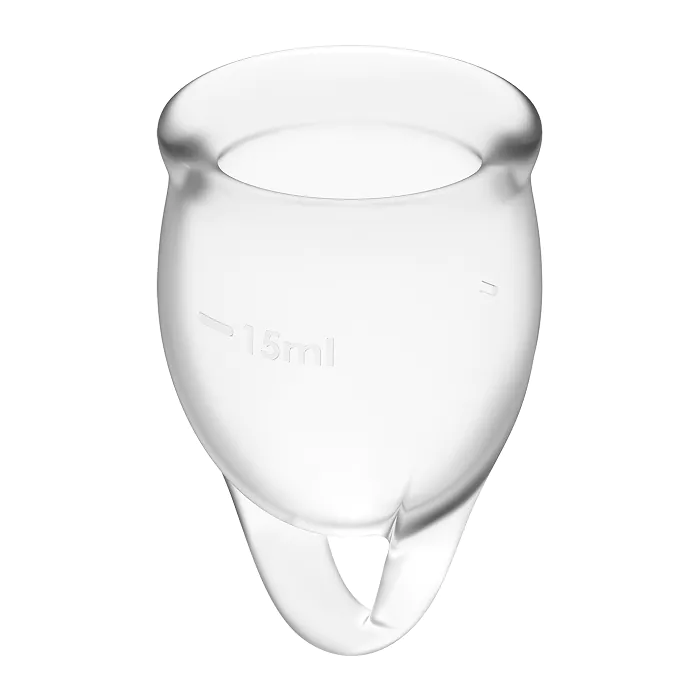 Satisfyer Feel Confident menstrualna čašica prozirna