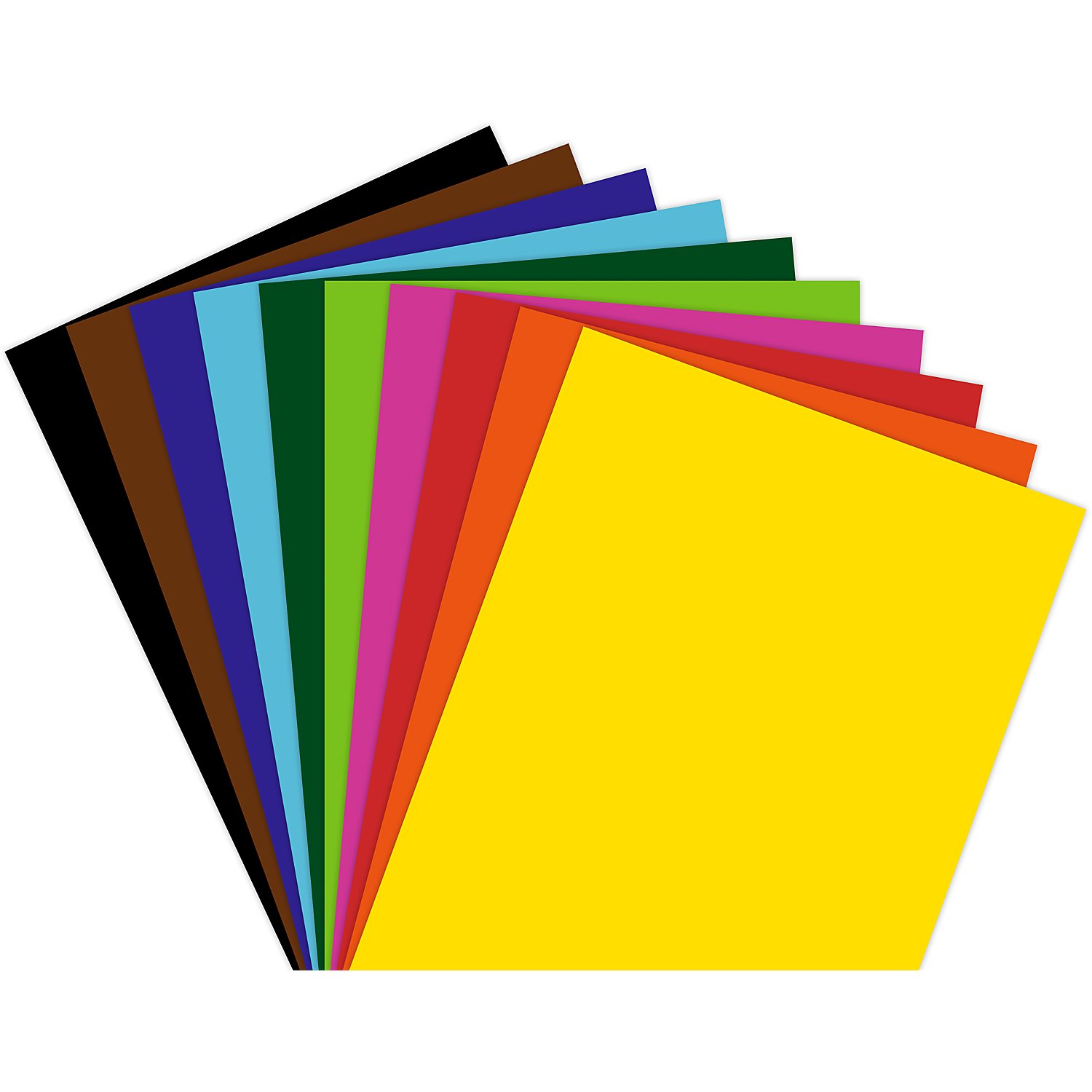 Tonzeichenpapier, bunt, 50 x 70 cm, 50 Blatt