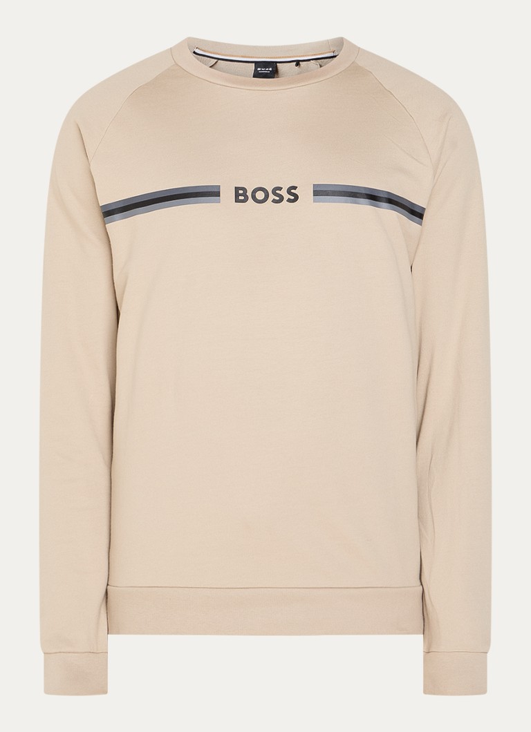 HUGO BOSS Authentic lounge sweater with logo print