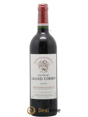Château Grand Corbin Grand Cru Classé  2000 - Lot de 1 Bouteille