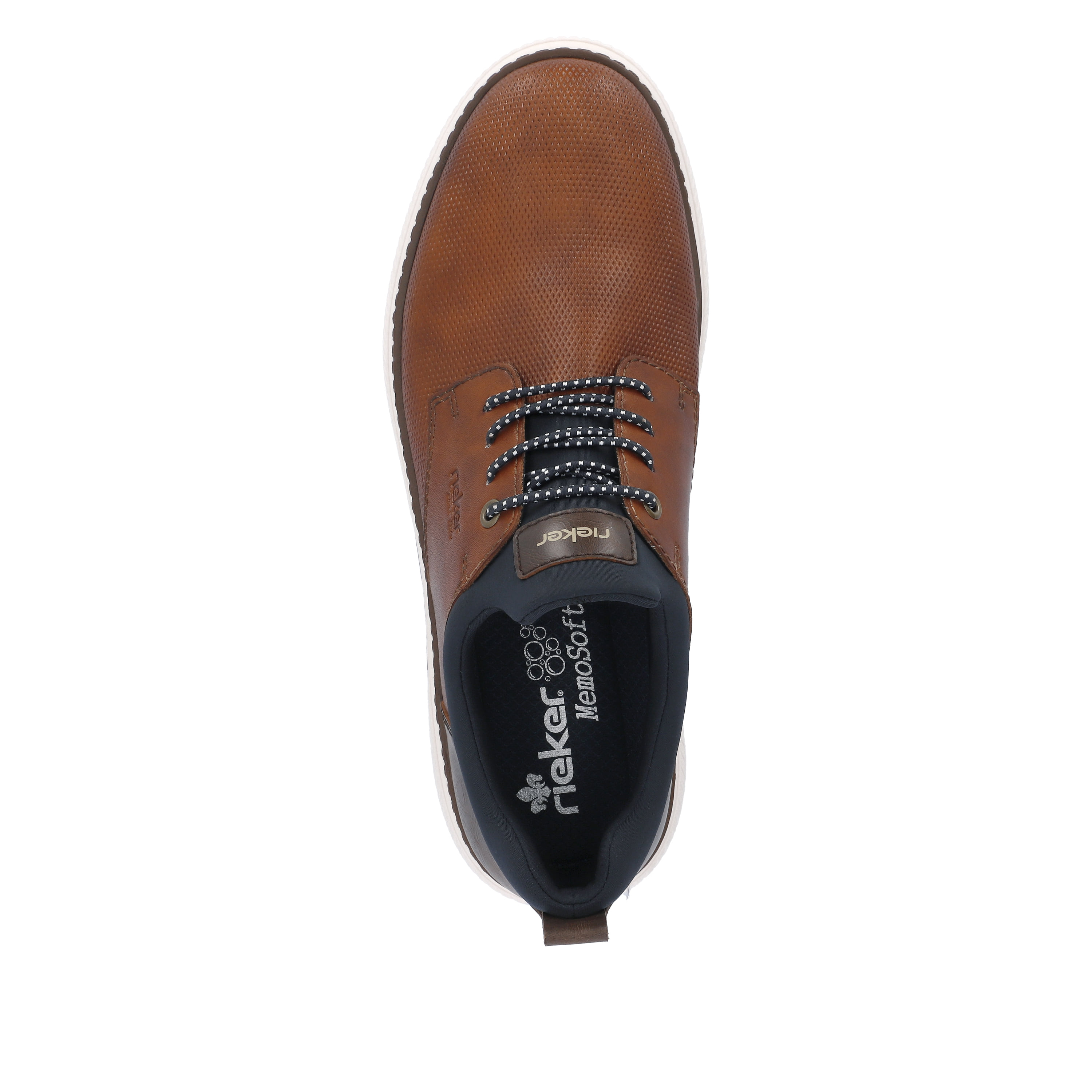 Rieker Herren Slipper nussbraun-marineblau