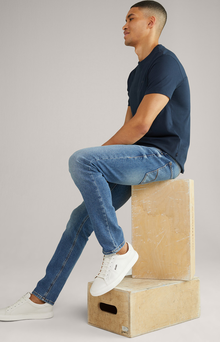T-Shirt Alphis in Dunkelblau
