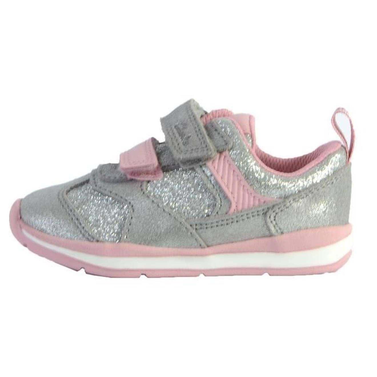 Basket Cuir Clarks Ferris Run T gris