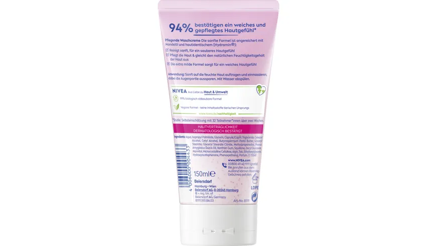 NIVEA Pflegende Waschcreme Trockene und Sensible Haut 150 ml