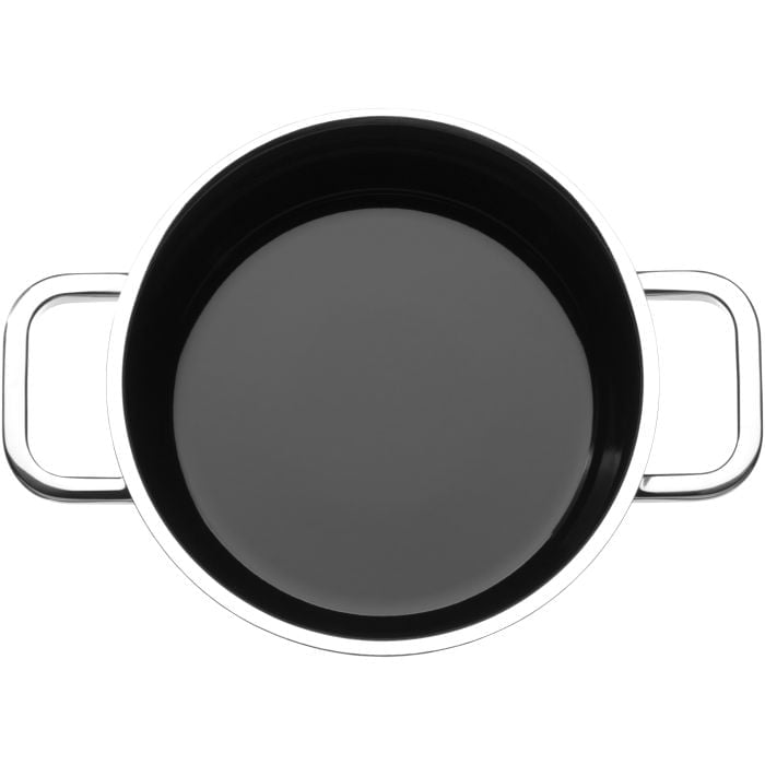 Fusiontec Functional Bratentopf mit Glasdeckel, 20 cm, Black