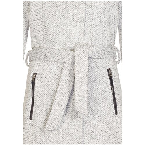 DAMEN MANTEL FRYDARA - CASUAL KNIT PARKA MIT KAPUZE UND GÜRTEL, GEBONDED MIT