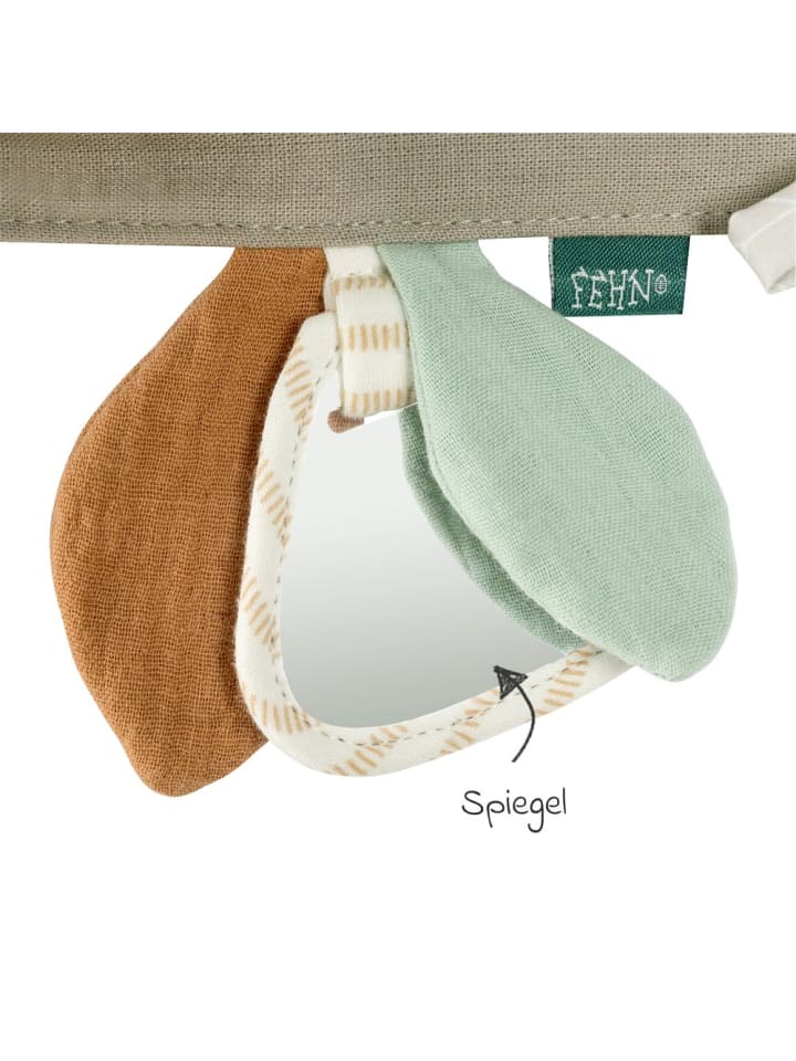 Fehn Kinderwagenkette mit Rassel & Quietsche - Esel & Schaf in grau,bunt günstig kaufen onesize
