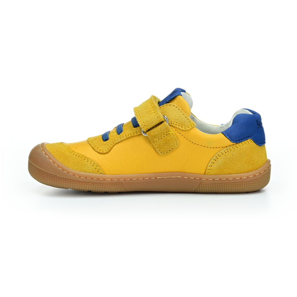 Koel4kids Dylan Suede Yellow Barfußsneakers aus Leder 07M045.101-700