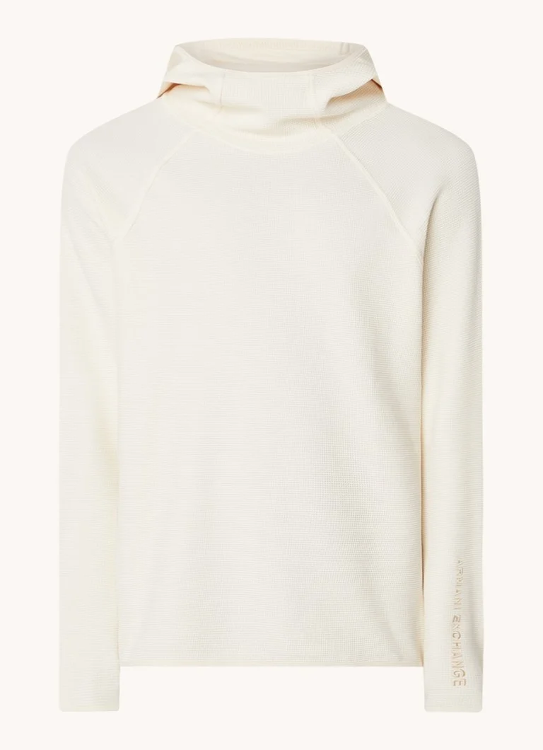 Felpa con cappuccio Armani Exchange strutturata ed elasticizzata