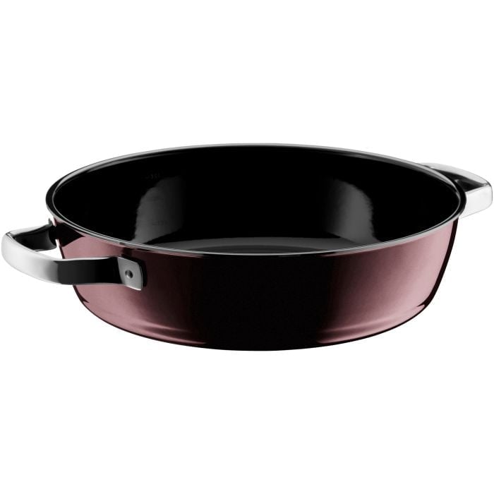 Fusiontec Mineral Schmorpfanne mit Glasdeckel, 28 cm, Rose Quartz