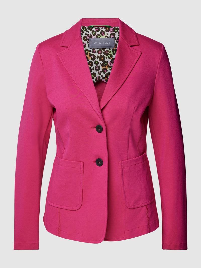 Blazer mit Knopfleiste in pink