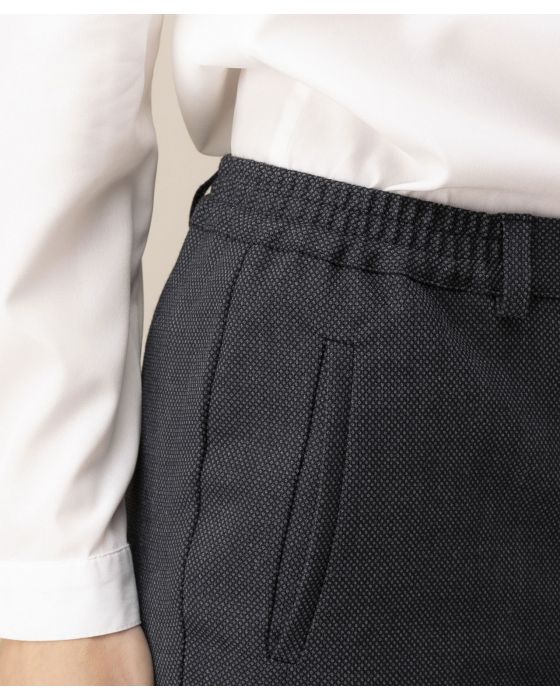 Pantalon motif grain caviar