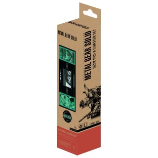Metal Gear Solid Schreibtischunterlage & Untersetzer Set Solid Snake x Raiden Limited Edition