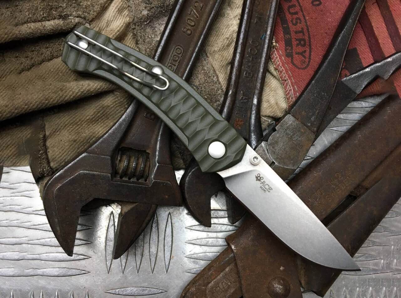 ACE Iona Olive Drab Stonewash