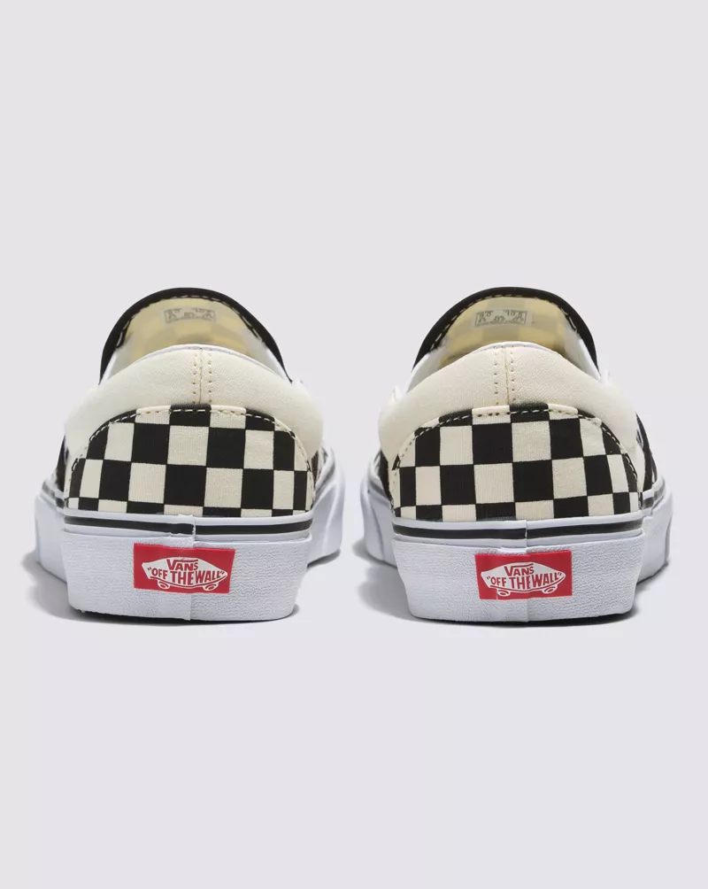 Classic Slip-On Wide Checkerboard Shoe