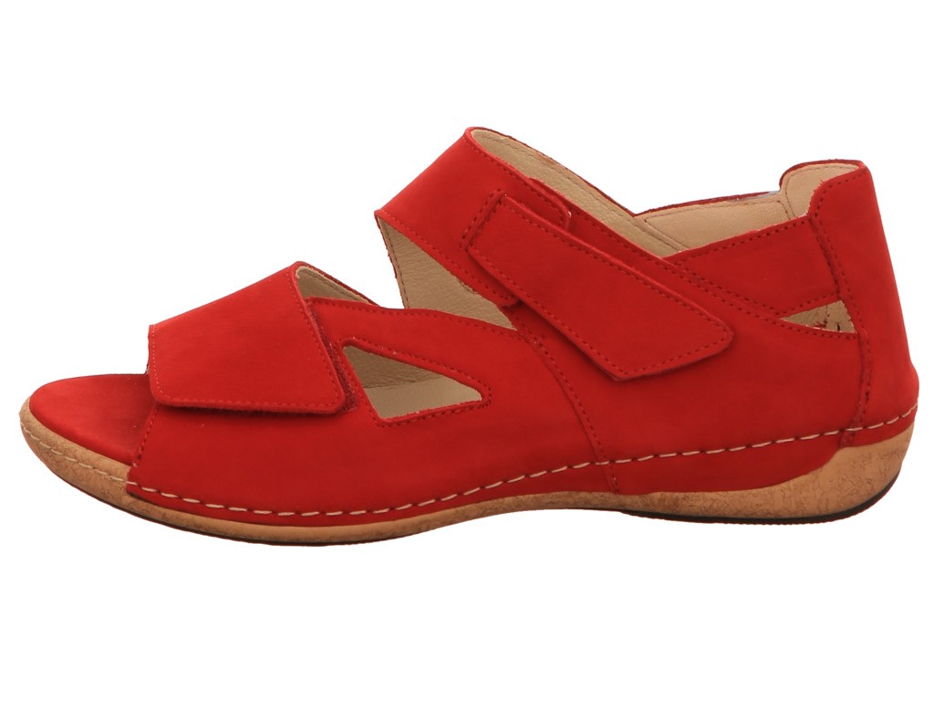 WALDLÄUFER Komfort Sandalen rot