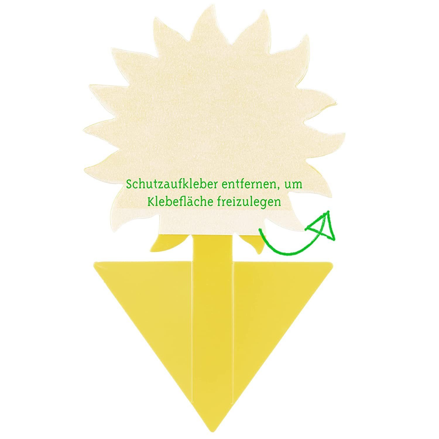 OwnGrown Klebefalle 60x Schädlingsbekämpfung ohne Insektizide: Gelbsticker Trauermücken, Gelbsticker Gelbsticker Kunststoff