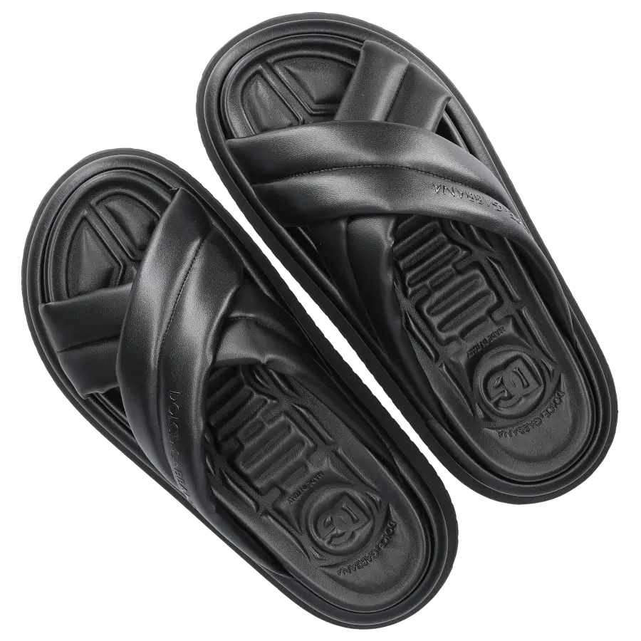 Dolce & Gabbana - Sandalen SAINT BARTH Lederimitat - schwarz