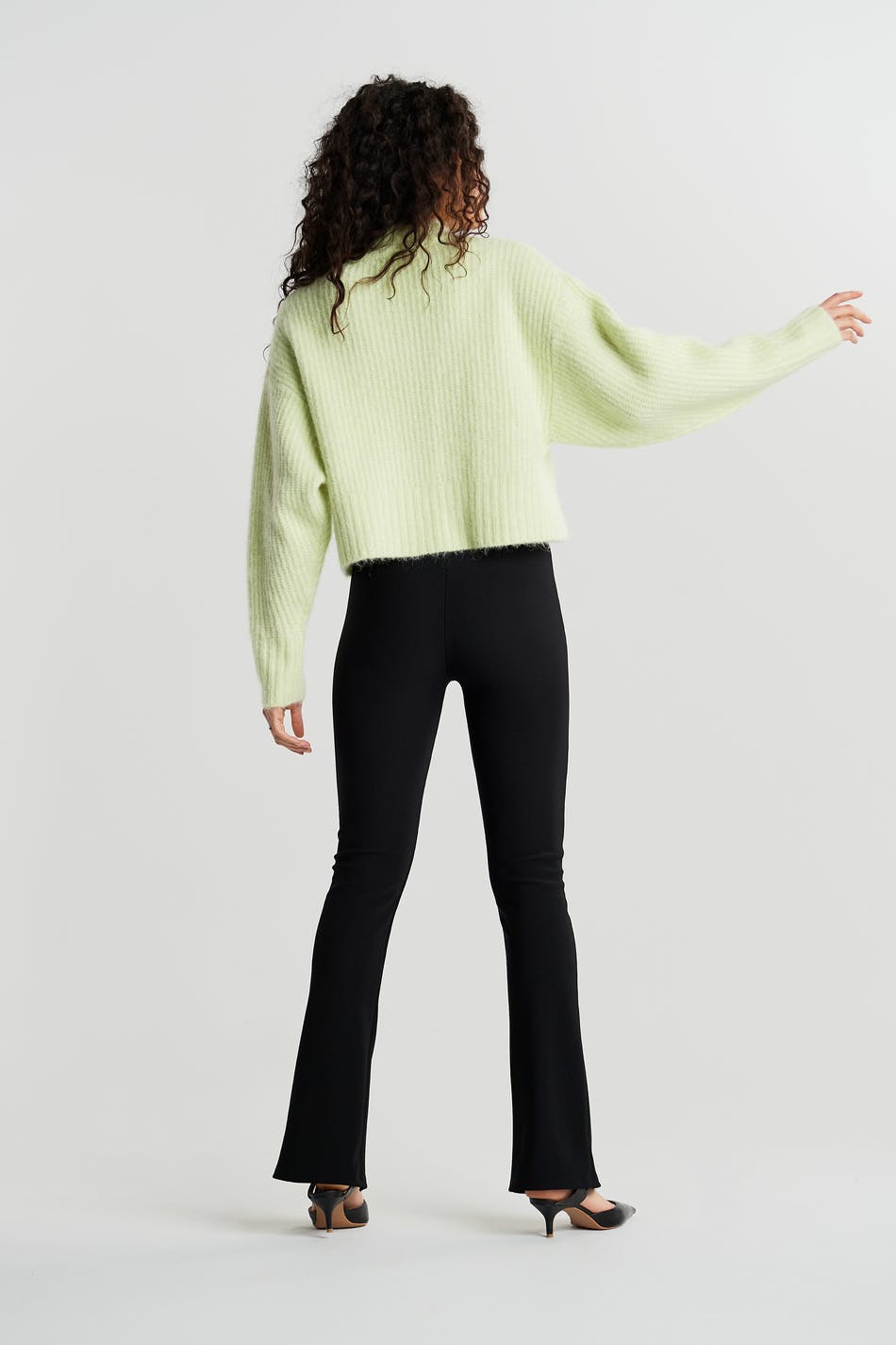 My front slit trousers