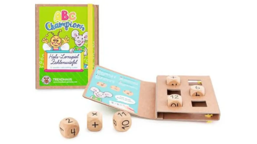ABC CHAMPIONS Holz-Lernspiel Zahlenwürfel