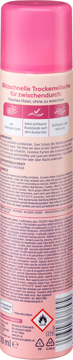 Trockenshampoo Soft Cotton, 200 ml