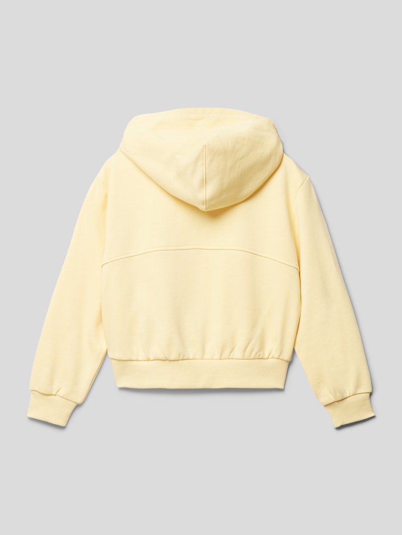 Hoodie mit Label-Stitchings Modell 'ESSENTIAL LOGO' in hellgelb