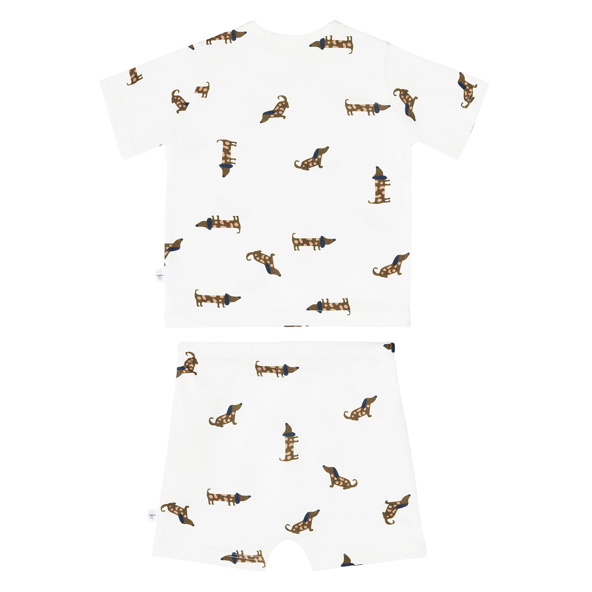 Kinder Pyjama Kurz - Bio Baumwolle, Hund Milky