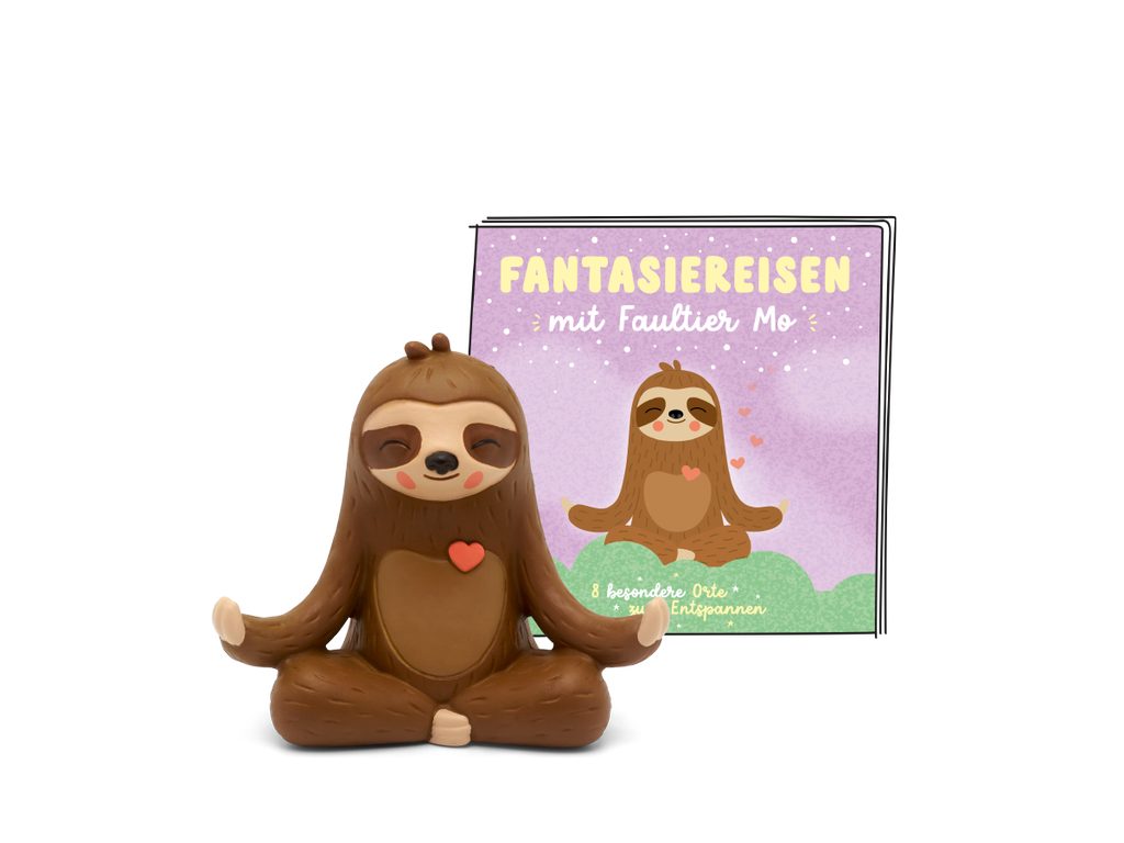 tonies Hörspielfigur Tonies-Fantasiereisen mit Faultier Mo, (1-St), Magnethaftend, handbemalt, integrierter NFC-Chip