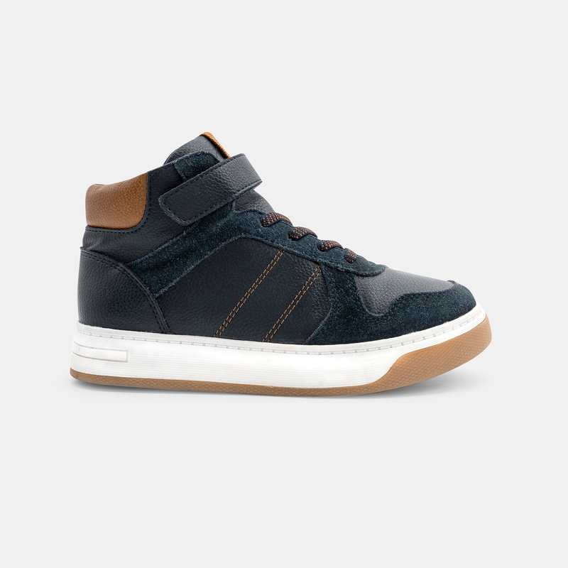 Chaussures montantes de ville bleues garçon