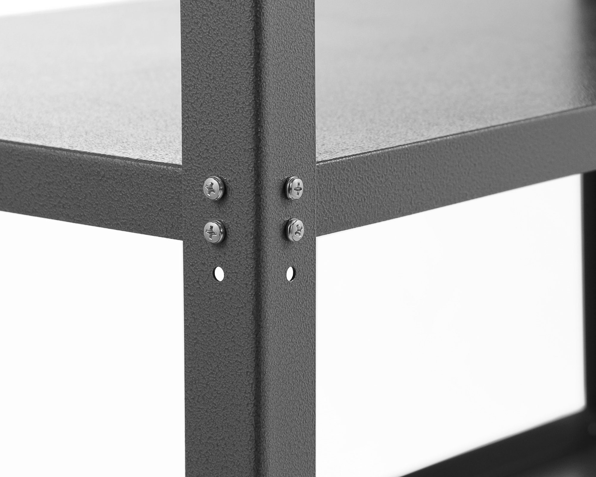 ONDIS24 Werkstatt-Set Werkbank 120 cm Nobbi Packtisch + Metallregal Karl, Lagerregal, (2-tlg), mit höhenverstellbaren Füßen, Kellerregal, robust & pflegeleicht