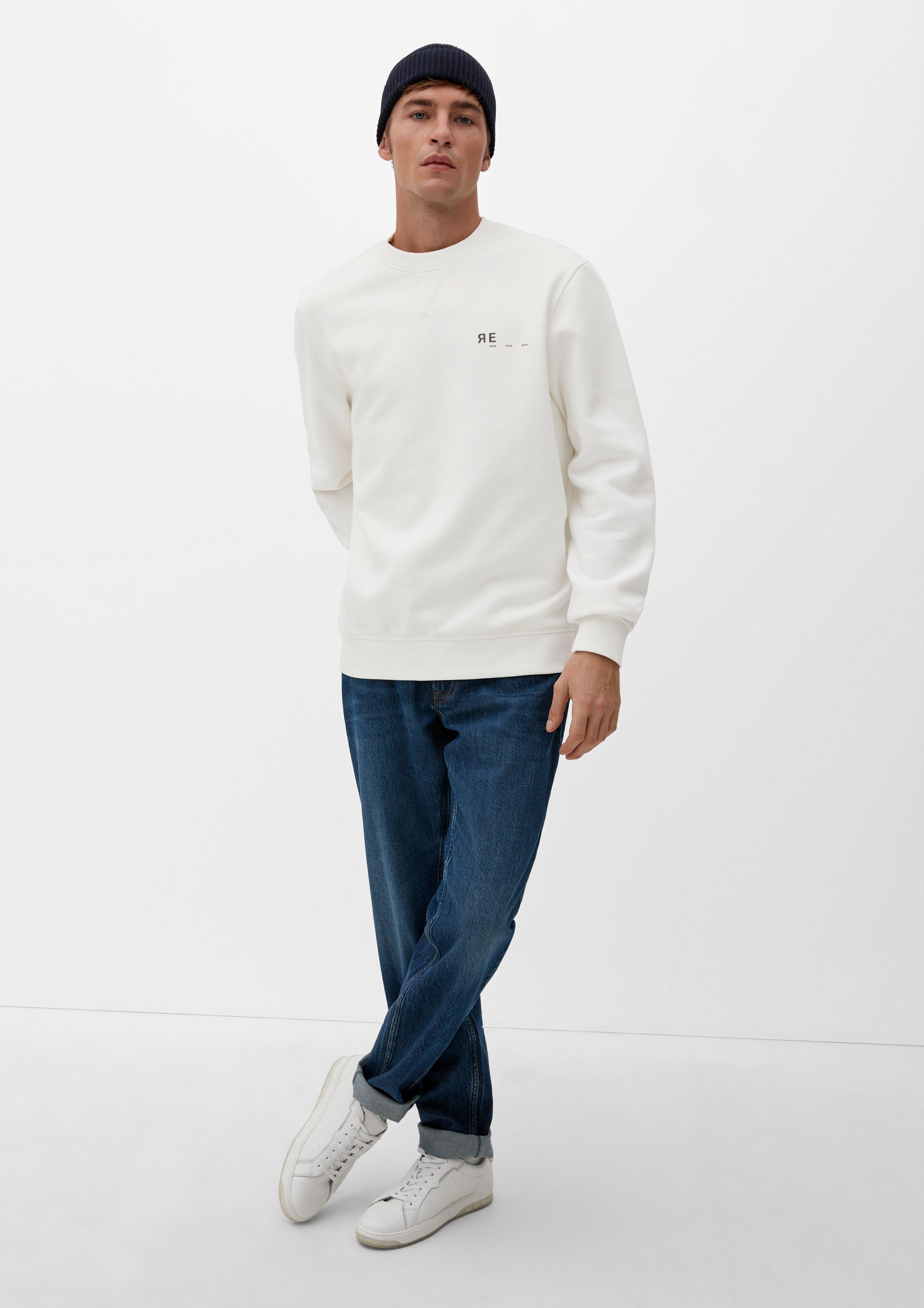 Sweatshirt mit Schrift- und Backprint  2125699-01D1