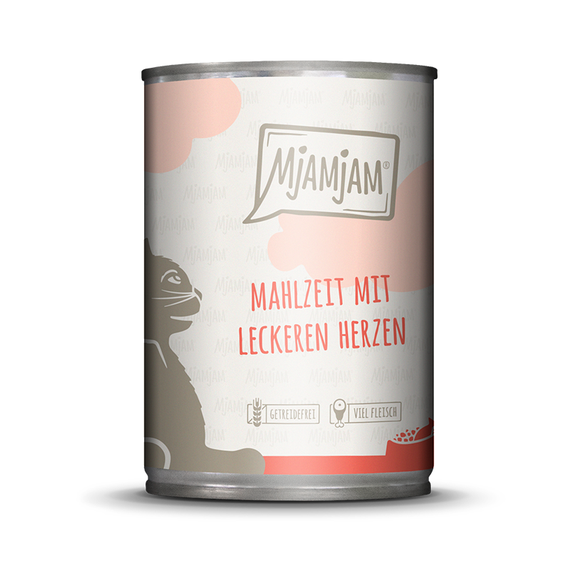 MjAMjAM Nassfutter MjAMjAM 6x400g mit Herzen