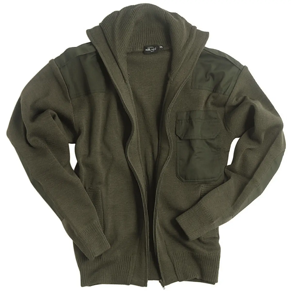 Strickjacke MIL-TEC oliv