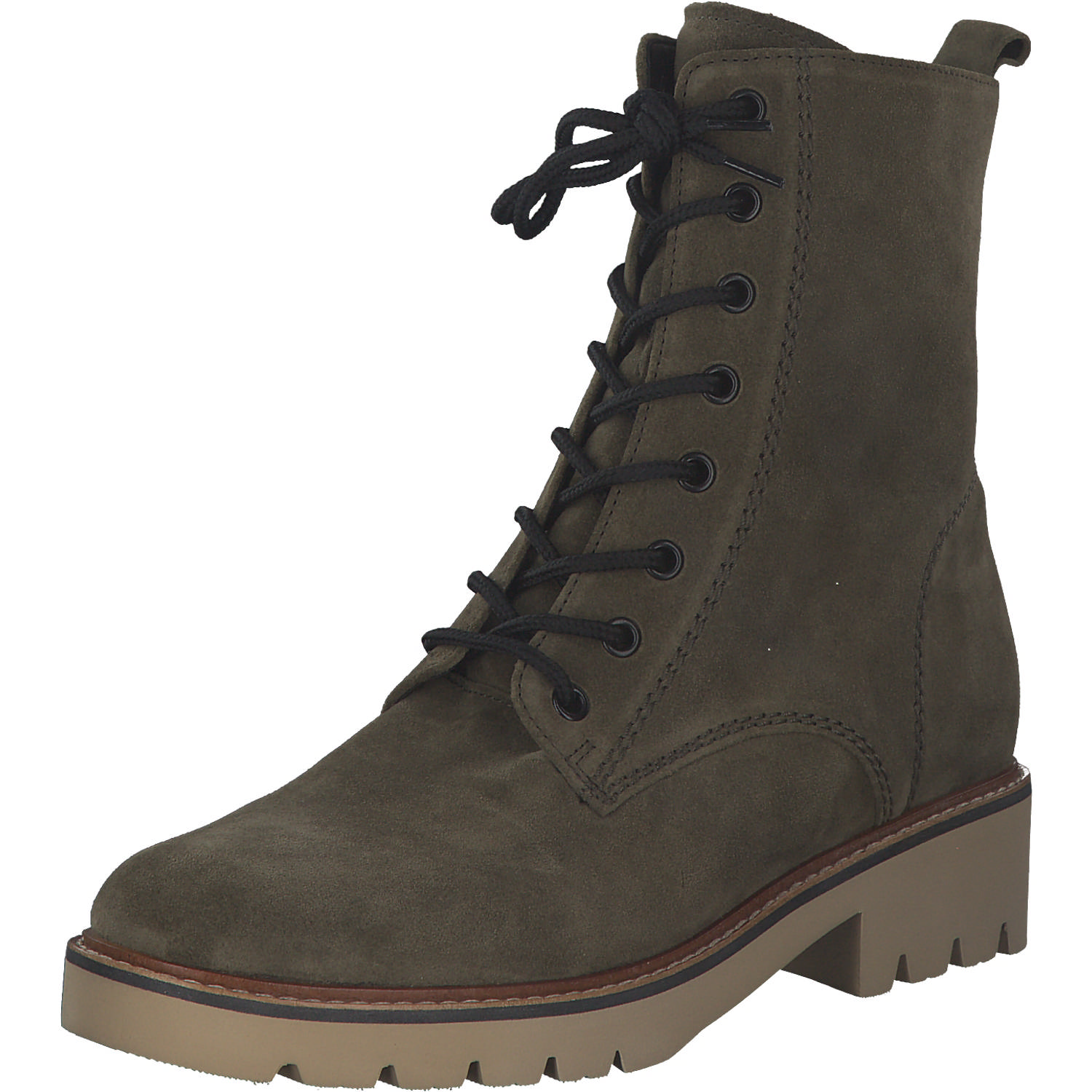 Gabor 92.736, Schnürstiefeletten, Damen, oliv