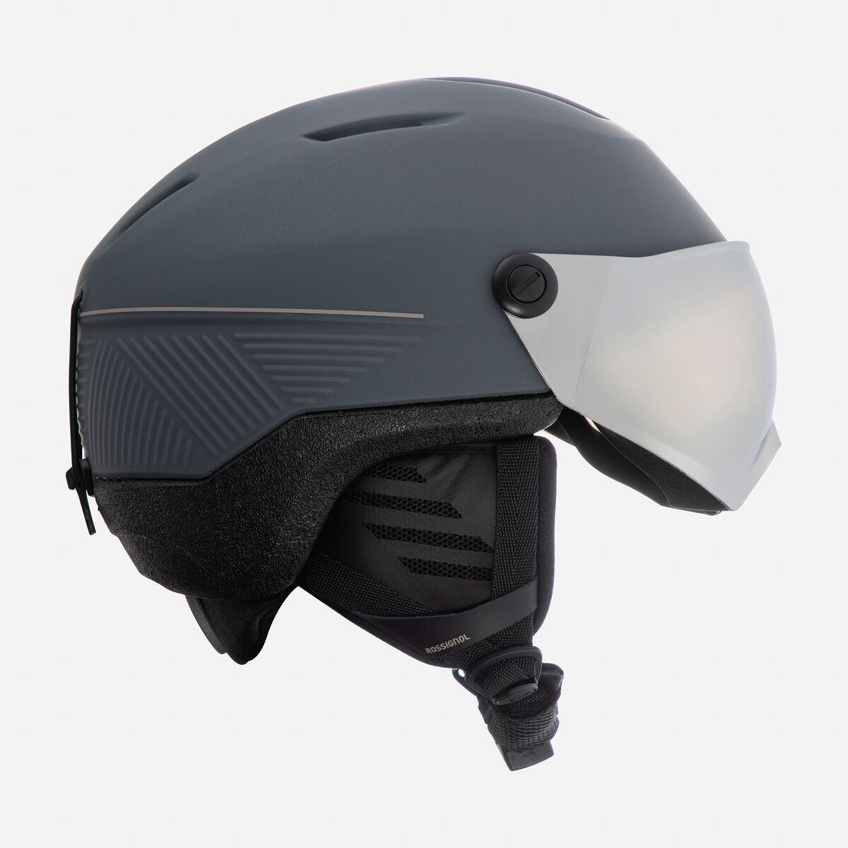 Photochromer Skihelm Grau Rossignol Fit Visor IMPACTS