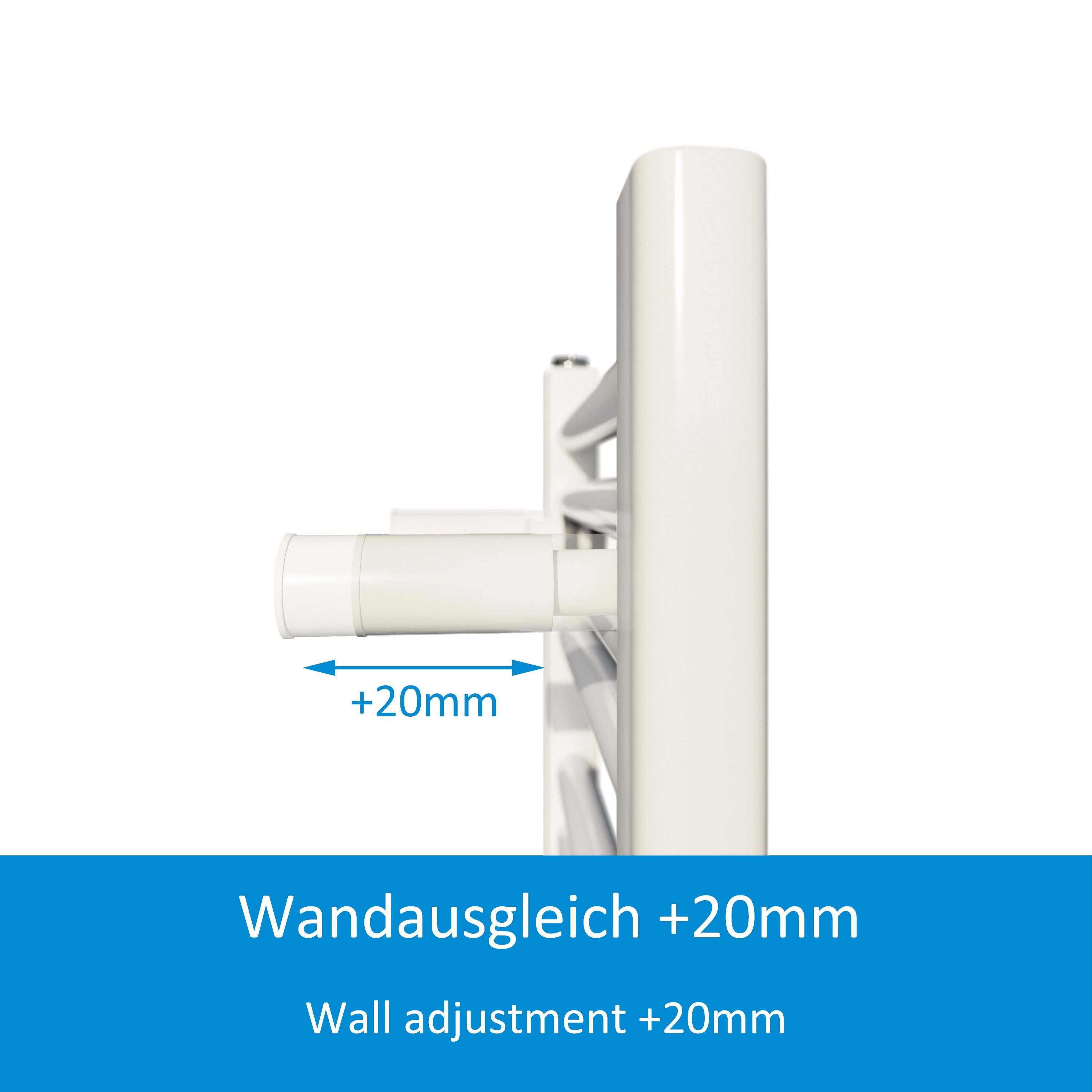 Aquabad® Badheizkörper VIRGO Handtuch Heizkörper Mittelanschluss 50mm, 50x100cm, 352W
