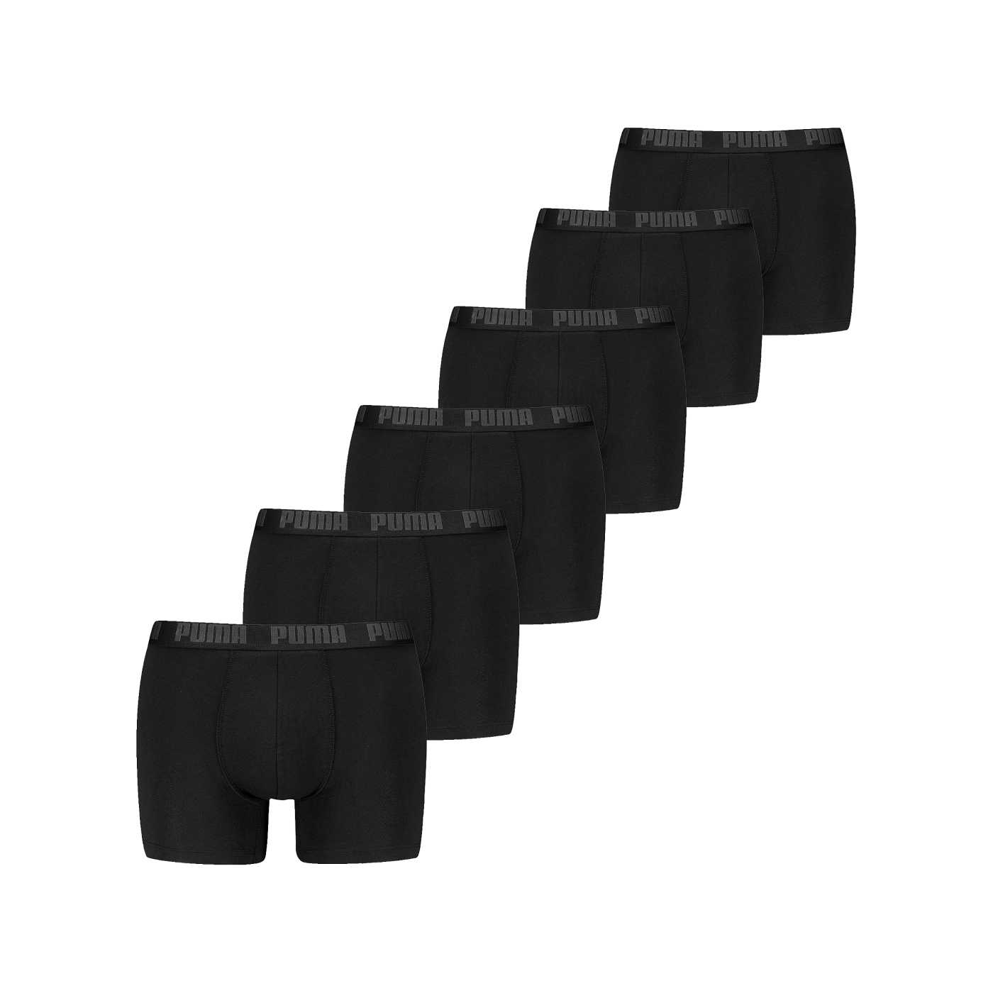 PUMA Everyday Boxer 6er Pack Schwarz F001