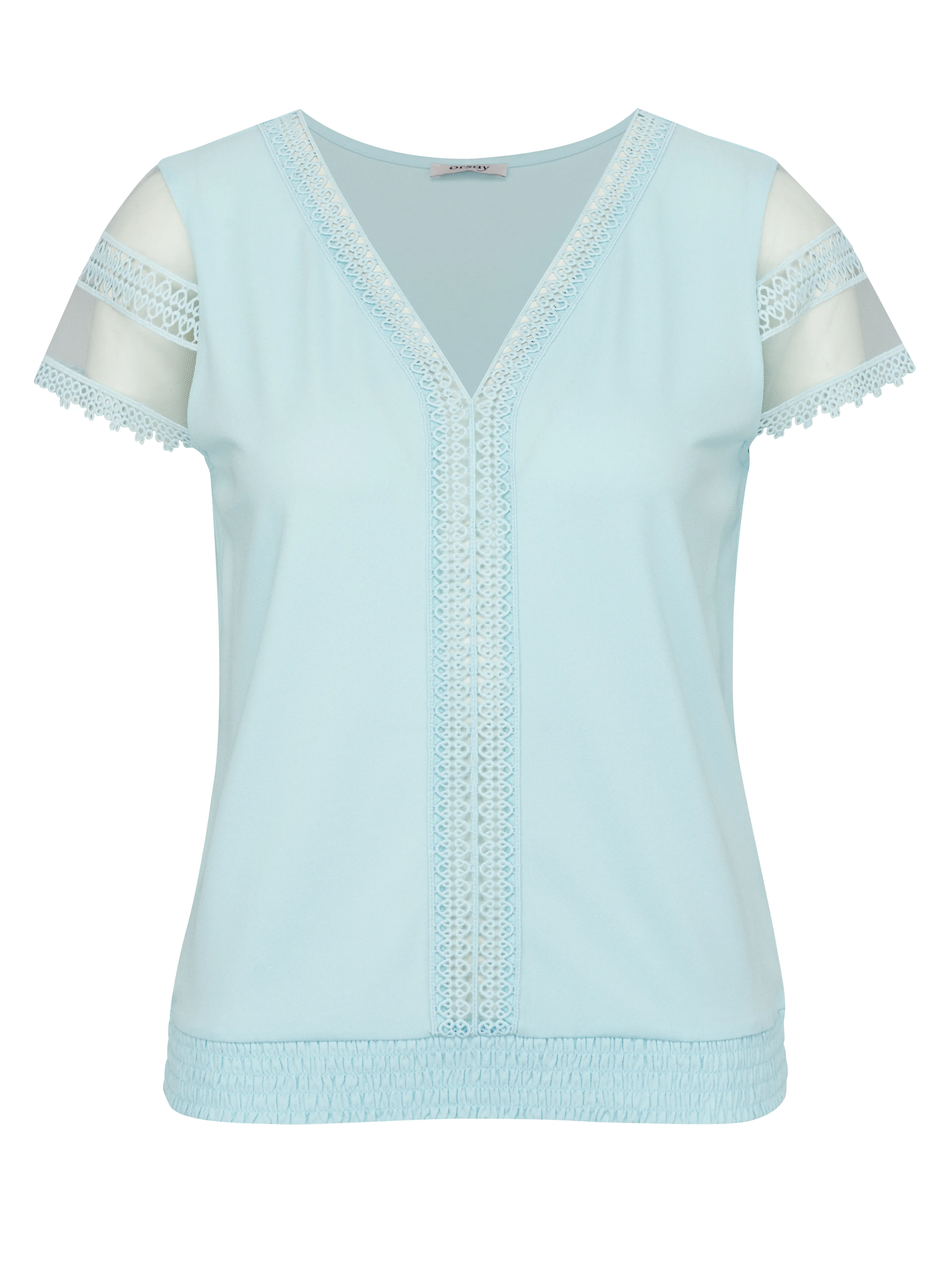 Hellblaues Damen-Kurzarm-T-Shirt ORSAY