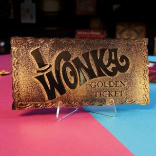 Charlie und die Schokoladenfabrik Mini Replik Golden Ticket