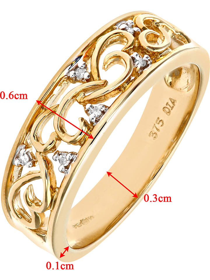 Revoni Gold-Ring mit Diamanten günstig kaufen