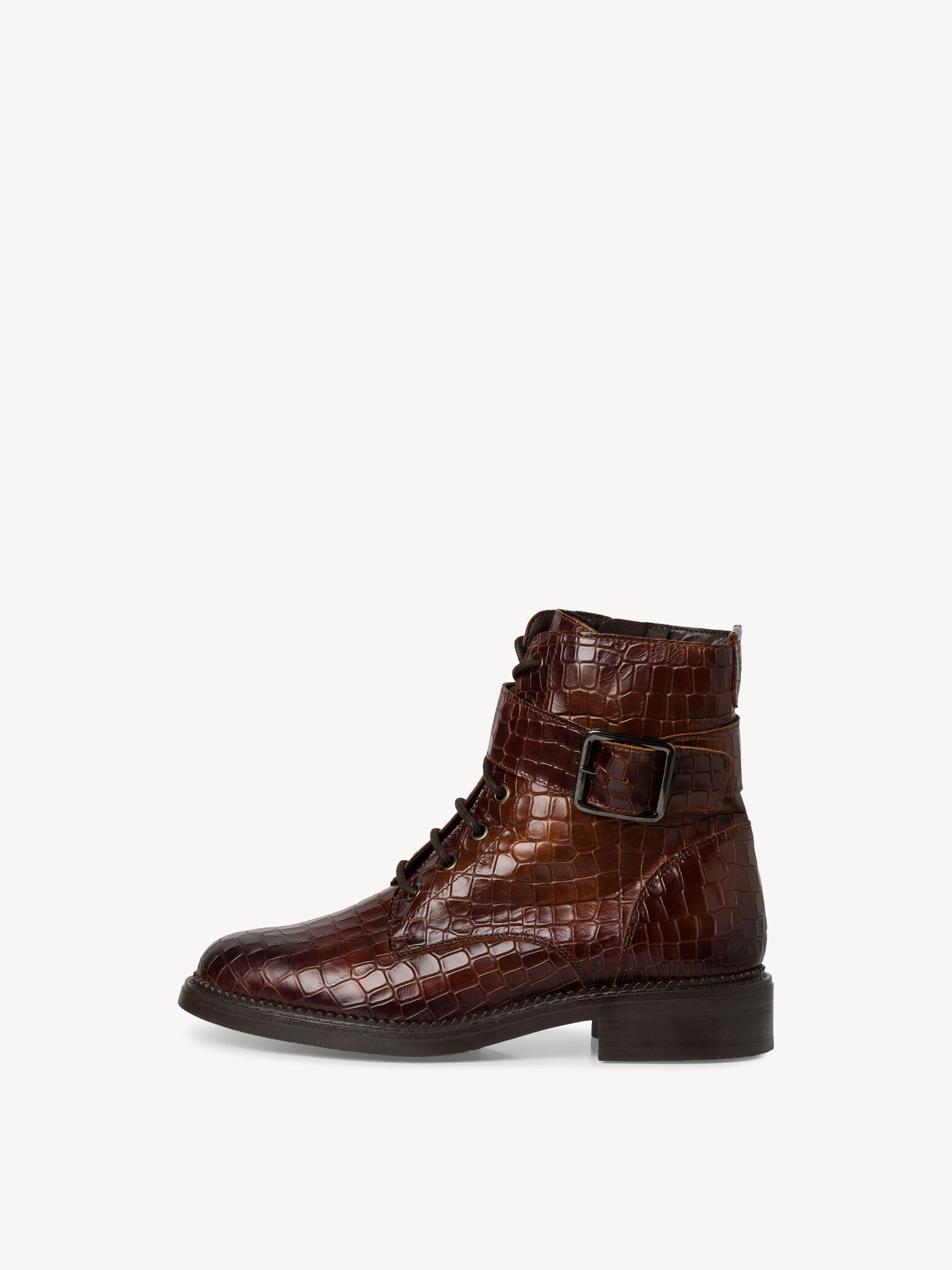 Bottine en cuir - marron