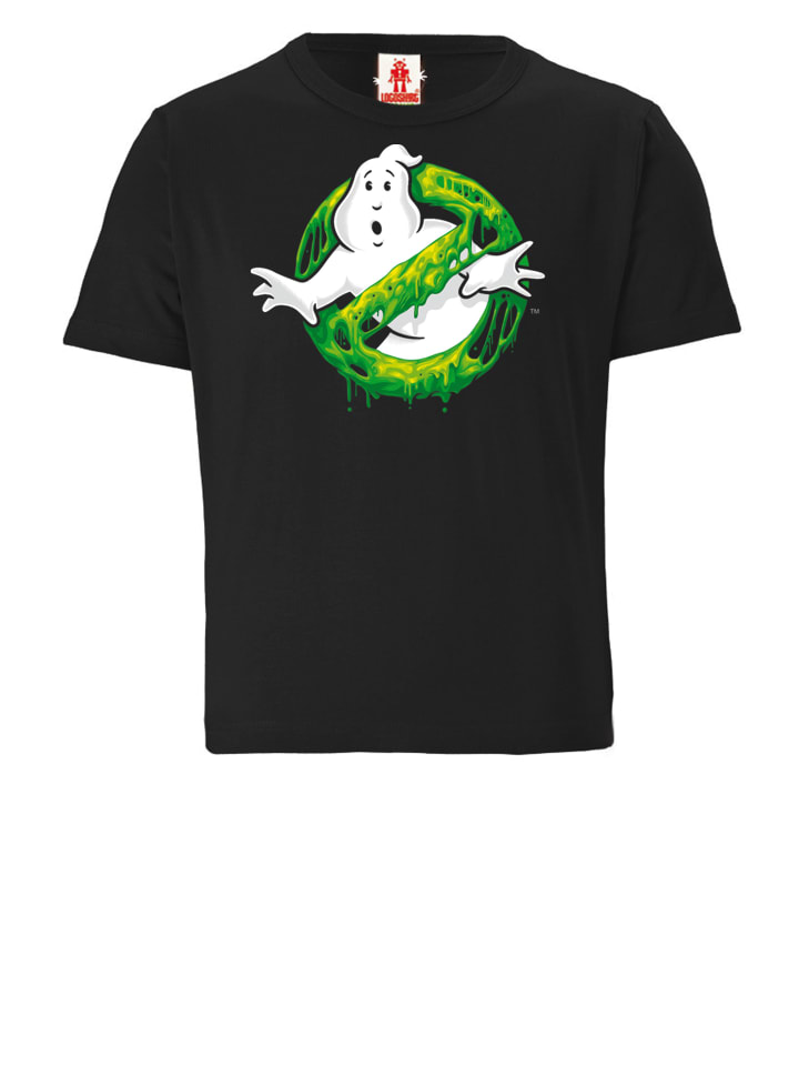 Logoshirt T-Shirt Ghostbusters – Slime Logo in schwarz günstig kaufen