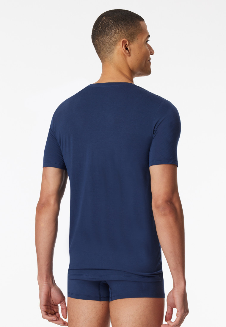 Shirt kurzarm V-Ausschnitt admiral - Premium Modal