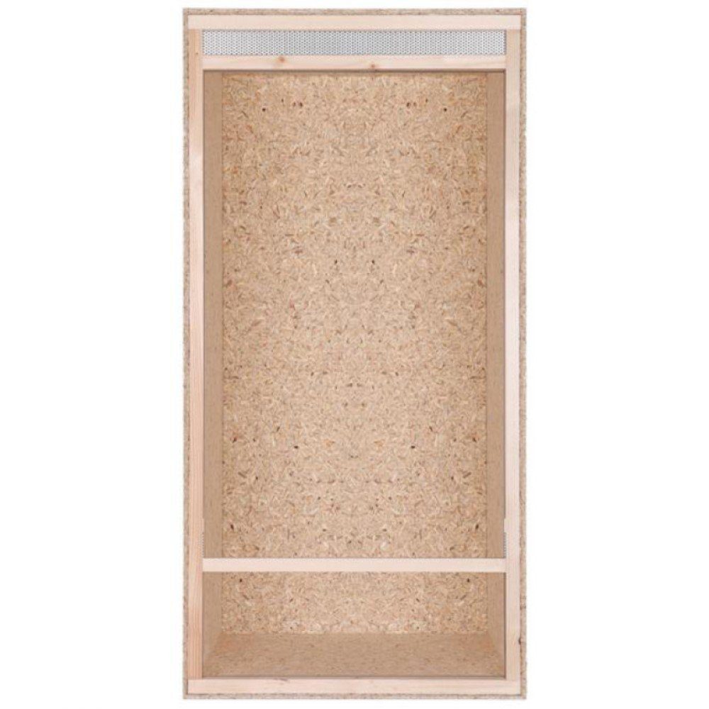 Repiterra Terrarium Hochterrarium Frontbelüftung 60x120x60 cm, formaldehydfrei, aus Wärme-isolierenden OSB-Platten